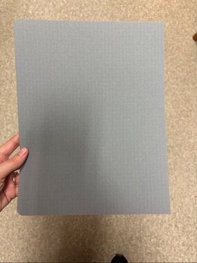 Sleek Light Gray Textured Cardstock (15 pieces)
